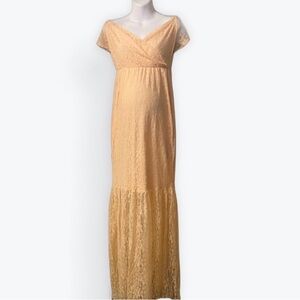 Elegant Lace Maternity Dress